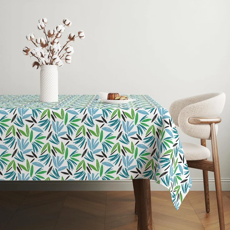 Martina Home Wachstuch-Tischdecke, ODET, Blau, 180x140 cm – Bild 4