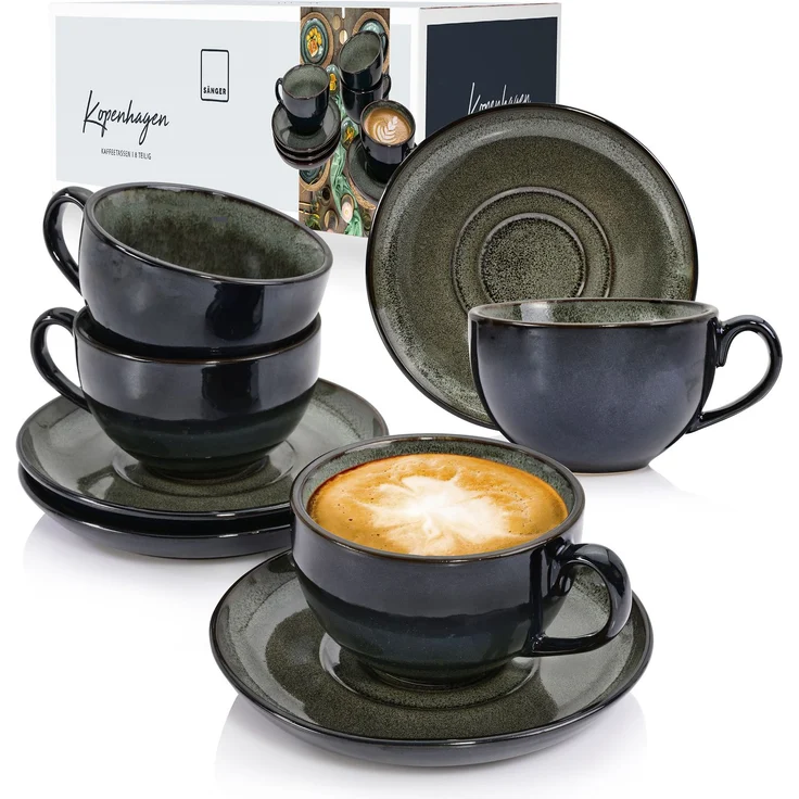 SÄNGER Kaffeetassen Set Kopenhagen 8 teilig – Bild 1