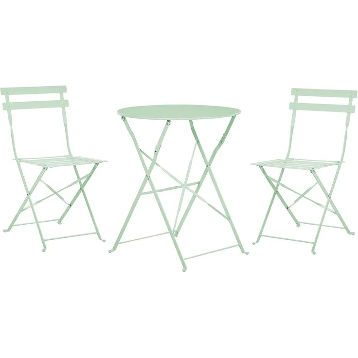 Bistro Set FIORI Metall Mintgrün
