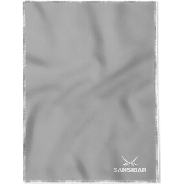 Sansibar 'Doubleface' Wohndecke, Baumwollmischgewebe silber, 150 x 200 – Bild 4