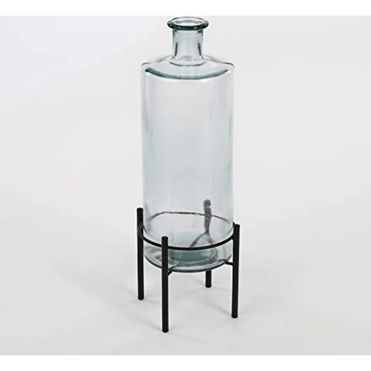 Mica Decorations Guan Flasche/Vase, transparente Glasvase, 40 cm hoch, recyceltes Glas für Zweige und Trockenblumen – Bild 4
