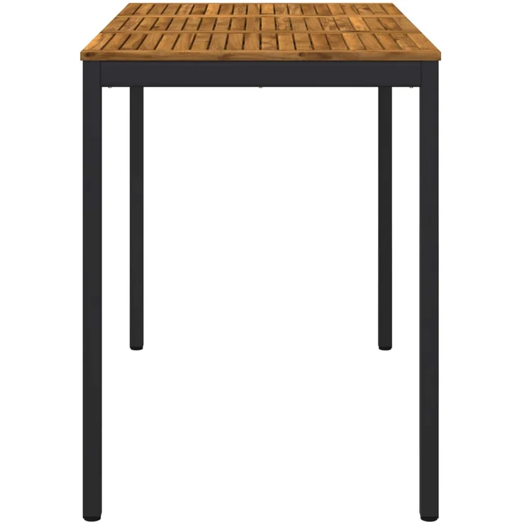 vidaXL Gartenbar-Tisch NAARDEN Natürlich und Schwarz 901346 – Bild 4