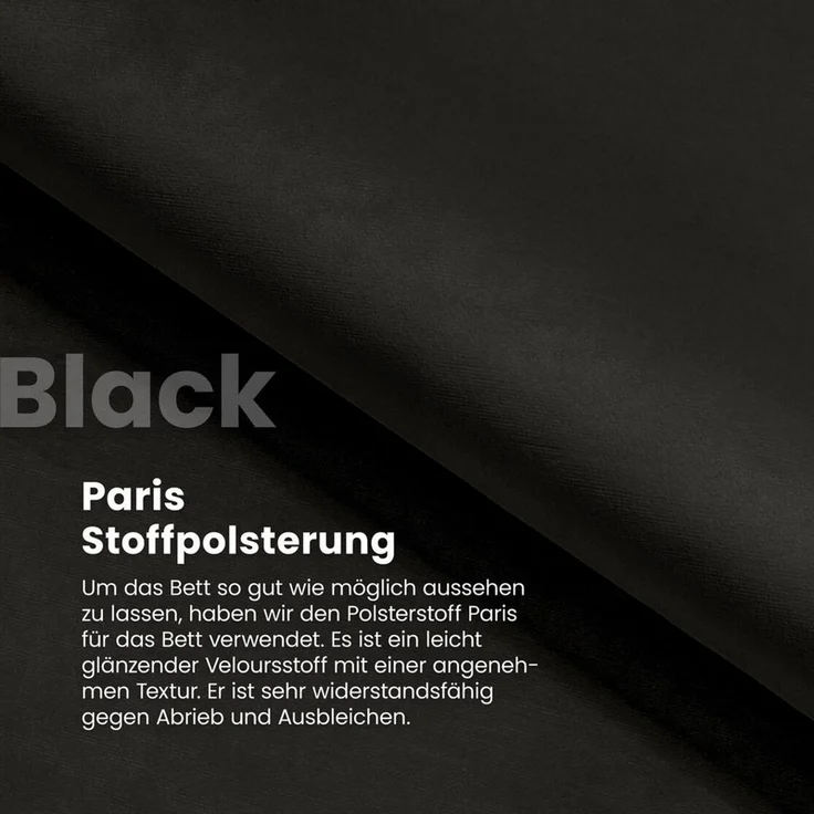 FDM Polsterbett FLORIDA Paris Bettgestell 90x200, 120x200, 140x200, 160x200, 180x200 cm (verfügbar 90x200 120x200 140x200 160x200 180x200 cm, Bettrahmen, Bett, mit großen gepolsterten Kopfteil, mit Bettkasten zum aufklappen), Hebbarer Metallrahmen, Bettk... – Bild 4