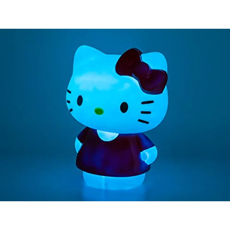 TEKNOFUN Hello Kitty Rot LED Lampe, 25cm mit 7 Farben und flexibler Gestaltung – Bild 2