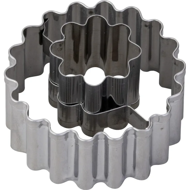 Zenker Ausstechform Linzer Blume Ø 5,4 x 3,6 cm silber