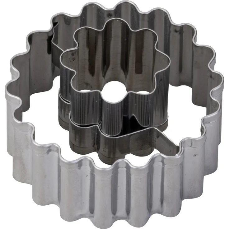 Zenker Ausstechform Linzer Blume Ø 5,4 x 3,6 cm silber