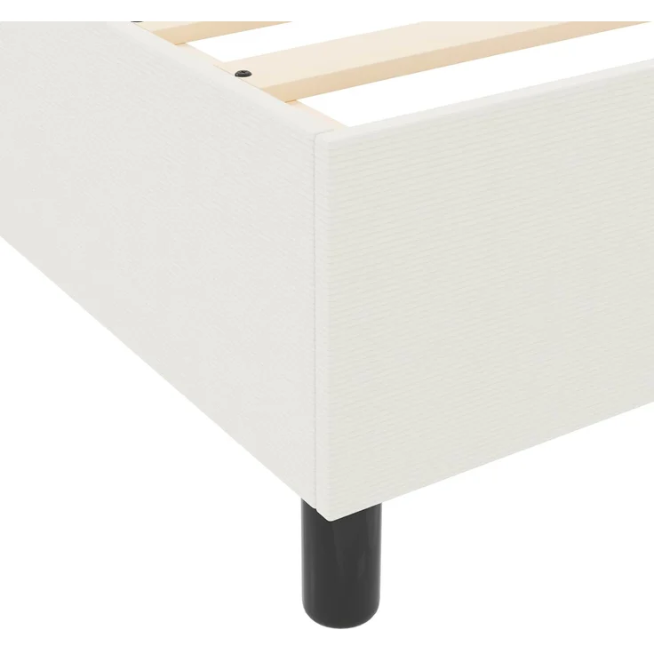 vidaXL Plattformbettgestell Creme 90 x 200 cm Cordstoff 3337389 – Bild 8