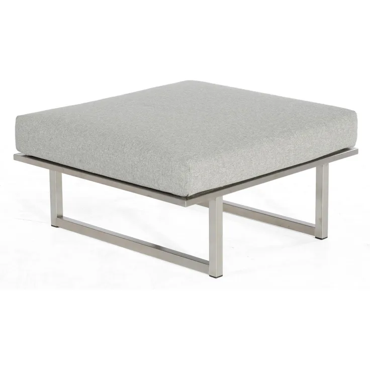 Sonnenpartner Lounge-Hocker Lotus Edelstahl Loungehocker Sitzhocker