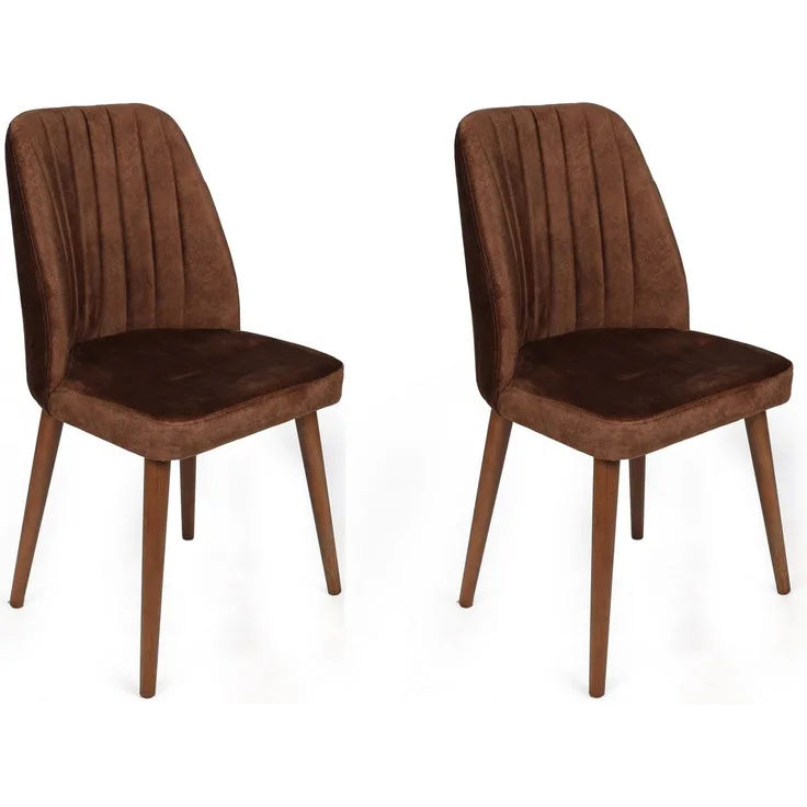 Skye Decor 'Alfa-466 V2' Stuhlset (2-teilig), Braun / Walnuss, 50 x 90 x 49 cm