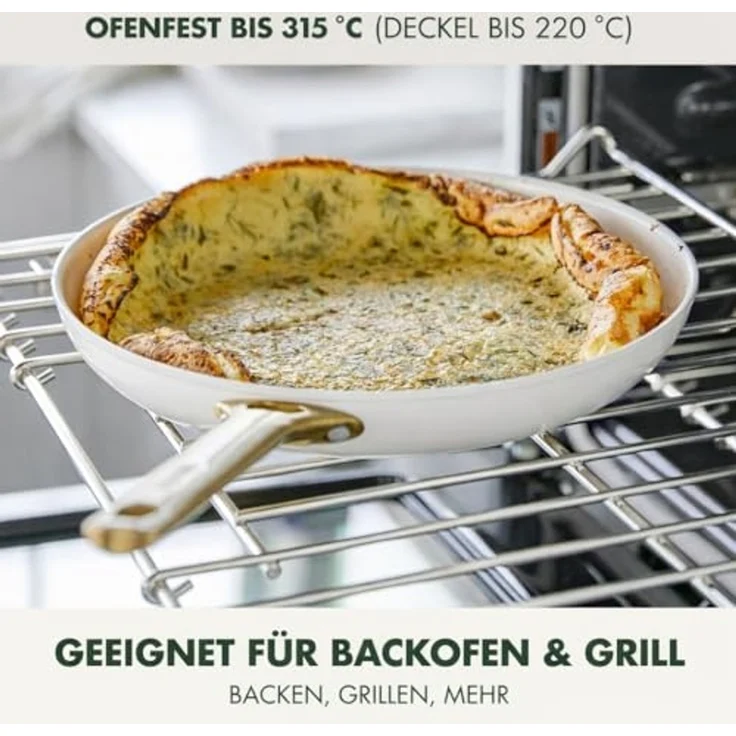 GreenPan Padova Reserve 6-tlg. Topf&Pfannenset Creme – Bild 6