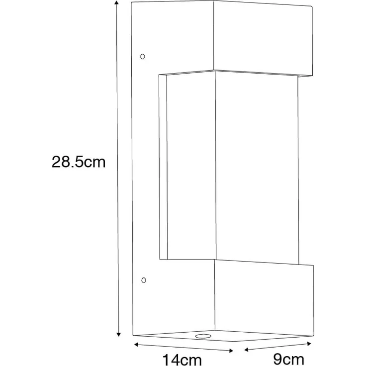 Qazqa Außen-Wandleuchte Tide, ohne Leuchtmittel, E27, Dunkelgrau, Modern, Aluminium, 1-flammig – Bild 3