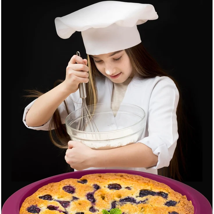Goods+Gadgets Backform Silikon Springform, Antihaftbeschichtete Kuchen-Form & Glasboden – Bild 5