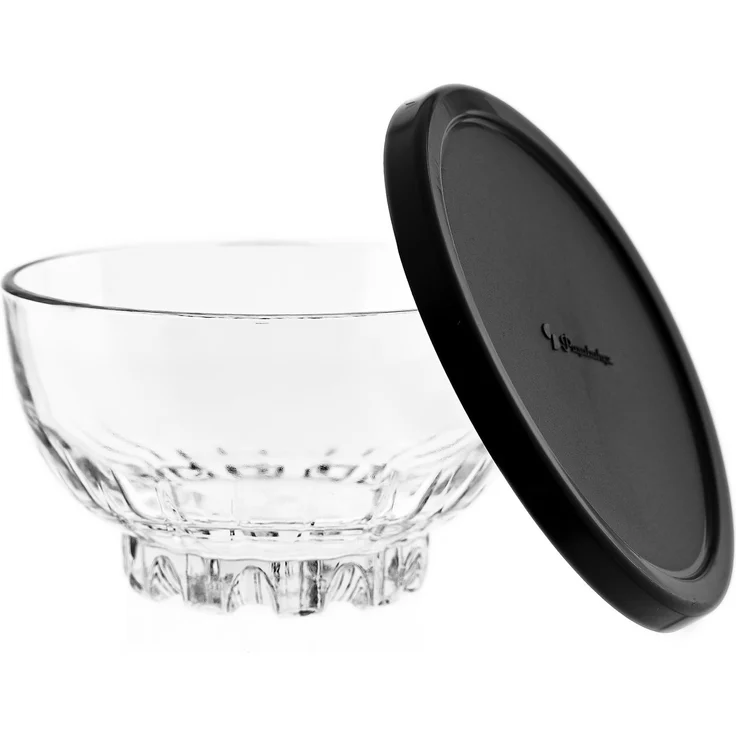 Pasabahce Mousse Glasschalen mit Deckel - 4er Set Ausfbewahrungsbehälter – Bild 3