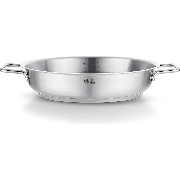 Fissler Servierpfanne Fissler Pure Collection Servierpfanne, Edelstahl 18/10 (1-tlg), Backofengeeignet bis 230°C, Schüttrand, Made in Germany