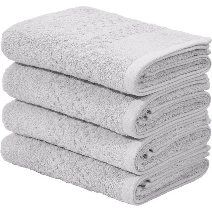 OTTO home Handtuch Regona, Handtücher 50x100cm, flauschig und weich, 500gr/m², Frottier (Set, 4-St), Premium Handtücher mit Bordüre, Set, 100% Baumwolle, 5 Jahre Garantie – Bild 4
