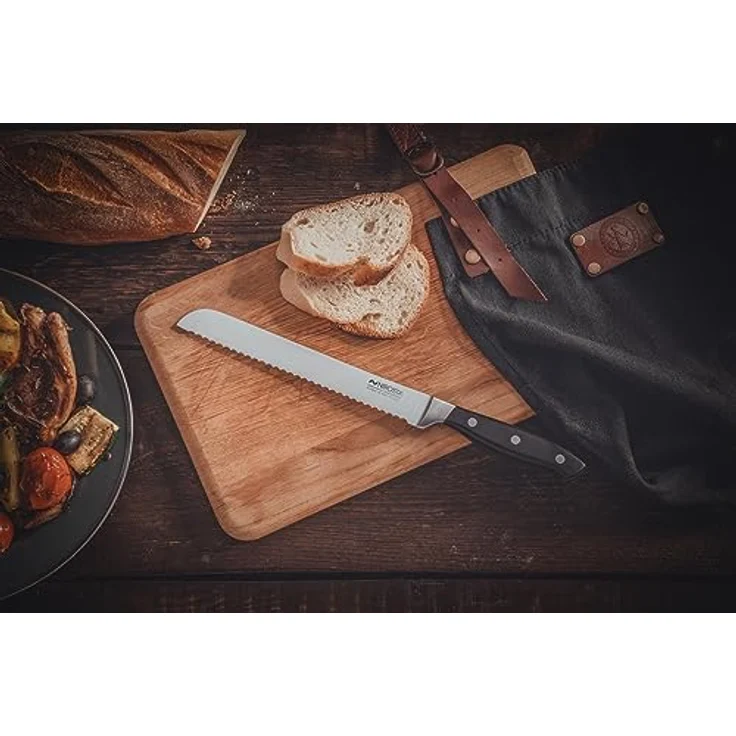 KNIVES 43902 TRINITY Brotmesser 34 cm mit genietetem Griff / Nirosta / CCrMoV – Bild 6