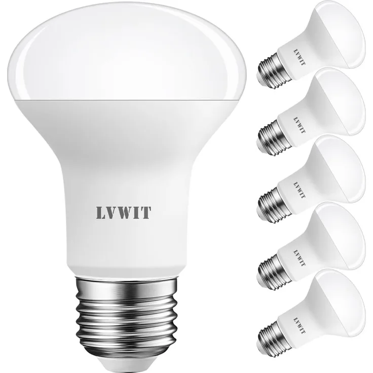 LVWIT LED Reflektor E27 R63, 806 lm, Warmweiß 2700K, 8W ersetzt 60W Glühbirne, matt (6er Pack)