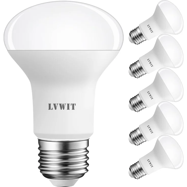 LVWIT LED Reflektor E27 R63, 806 lm, Warmweiß 2700K, 8W ersetzt 60W Glühbirne, matt (6er Pack) – Bild 1
