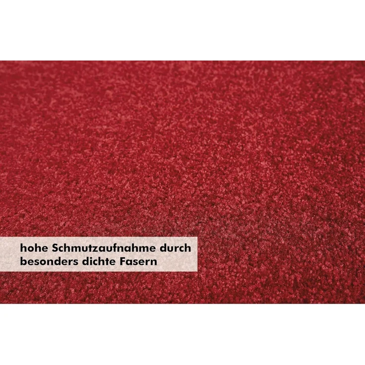Andiamo 'Super Wash & Clean' Fußmatte, Made in Belgium, rechteckig, Höhe: 7 mm, rutschhemmend, waschbar, Rot, 60 x 90 cm – Bild 3