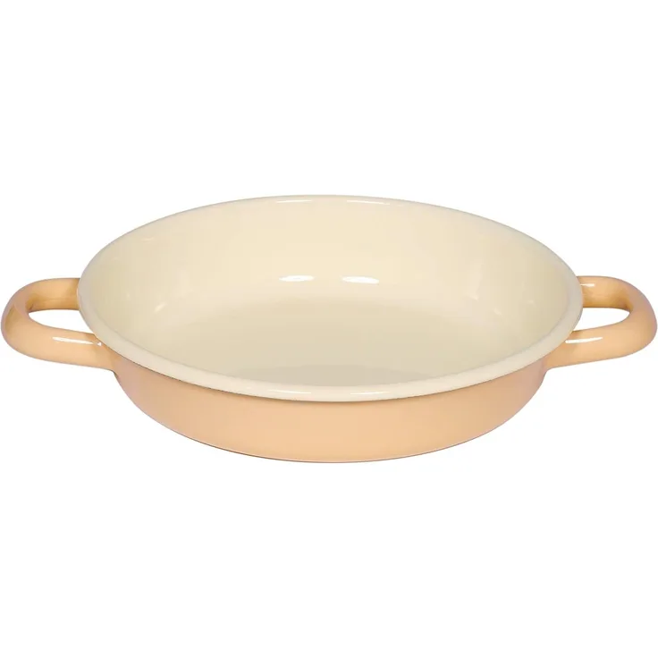 Riess Eier- und Servierpfanne Classic Emaille gelb