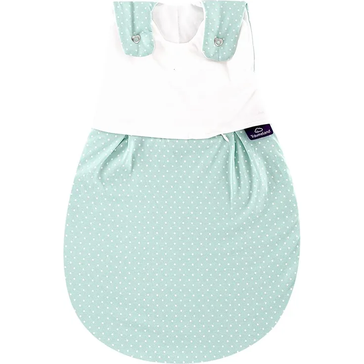Träumeland Außenschlafsack LIEBMICH Pünktchen mint, Größe 80/86