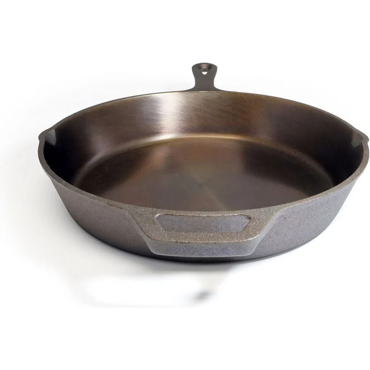 Origin Outdoors Bratpfanne Feuerpfanne Polished – Gusseiserne Outdoor-Pfanne mit Stiel – Bild 3