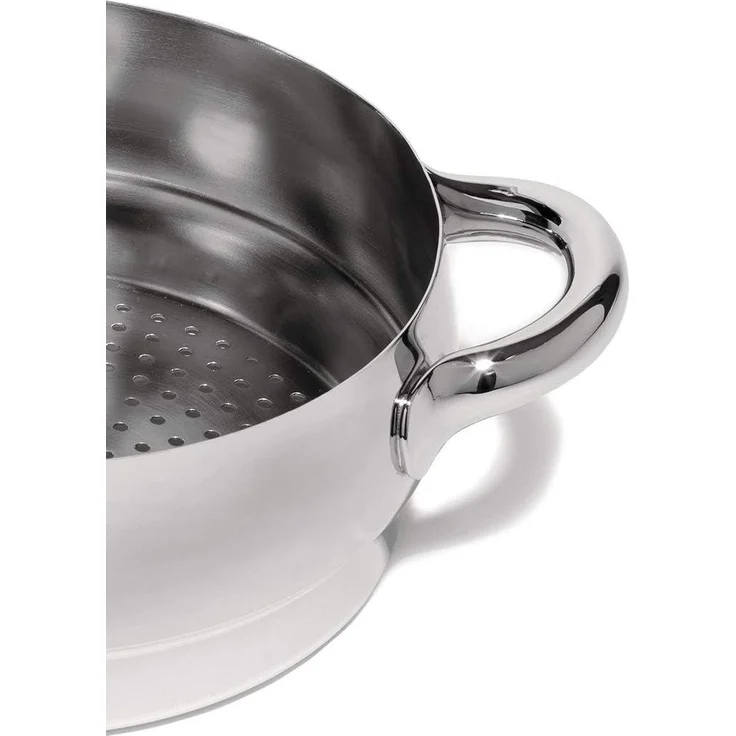 Alessi Mami Einsatz Dünsten, Edelstahl, Silber, 3 x 28 x 18. 5 cm – Bild 4