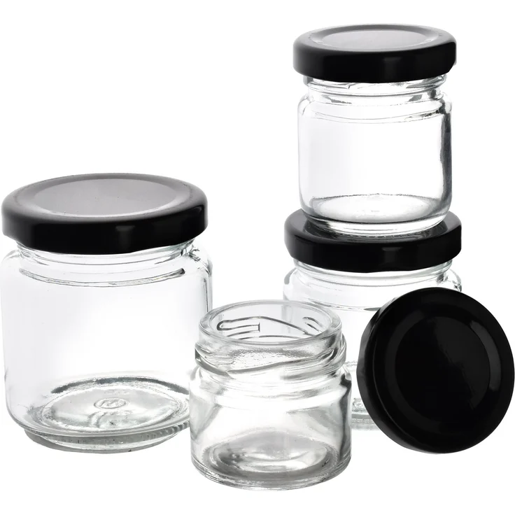 Aufbewahrungsglas glas Basic Kitchen 75Ml 4,8x4,8x5,5 transparent 1pc – Bild 3