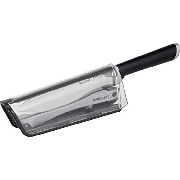 Tefal Kochmesser K25690 Ever Sharp, inkl. Messerschärfer, Edelstahl, exklusive Schleiftechnologie – Bild 2