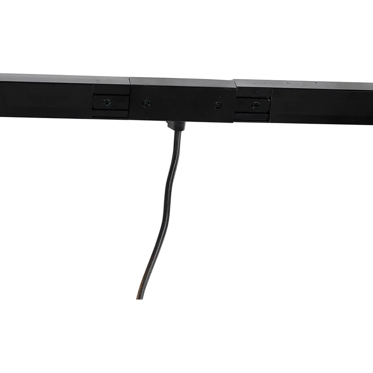 Qazqa Schienensystem-Sets Jeana, 200 cm, (1-tlg), GU10, Schwarz, Modern, Stahl, Deckenstrahler 4-flammig – Bild 8