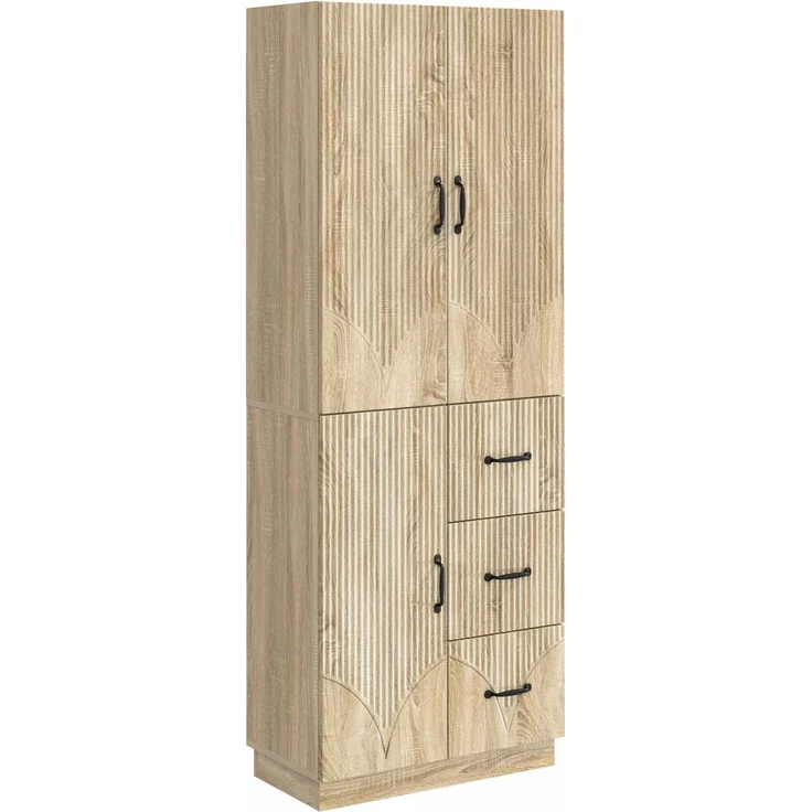 vidaXL Schrankset 2 pcs Sonoma-Eiche Holzwerkstoff 3416819 – Bild 1