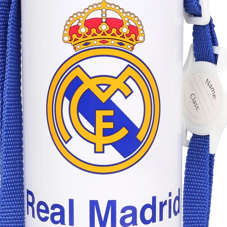 Sarcia. eu Trinkflasche Real Madrid Aluminium THERMOFLASCHE, mit Schulterriemen 600ml – Bild 3