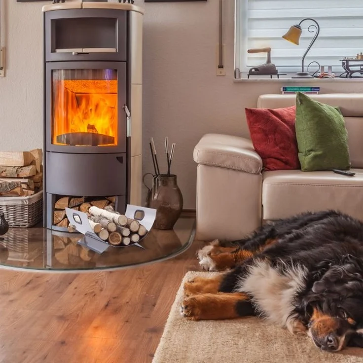 Relaxdays Kaminholzkorb Edelstahl – Bild 5