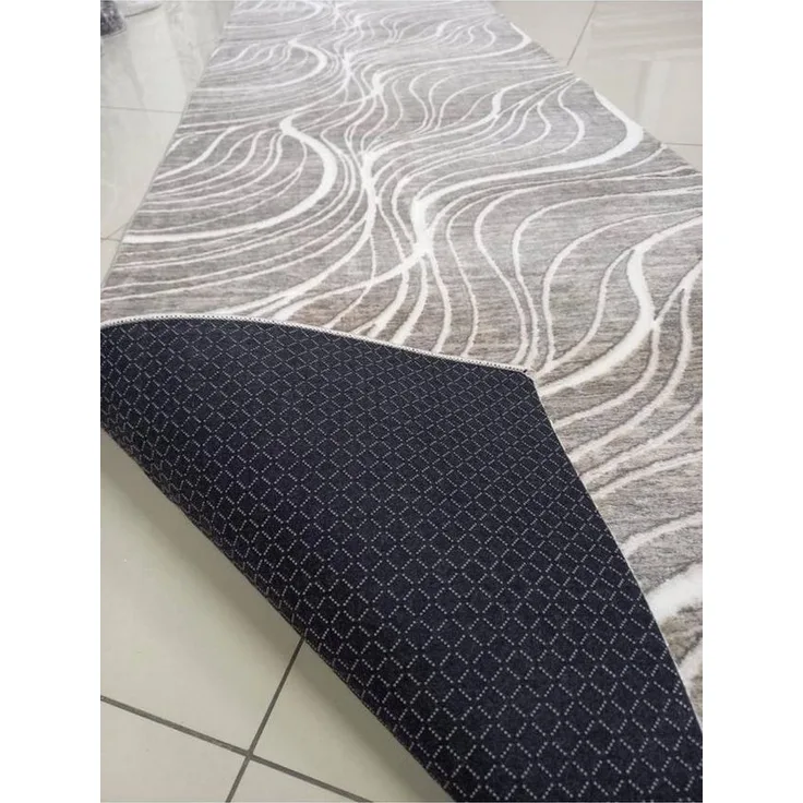 Gel-Läufer mit rutschfester Rückseite 80 x 100 cm Baumwolle Grau 88781805 [en. casa]