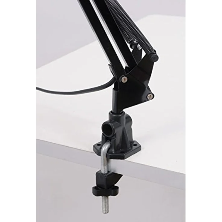 ALBA ARCHITEKT LED Schreibtischlampe, schwarz, energieeffizient mit verstellbarem Arm – Bild 4