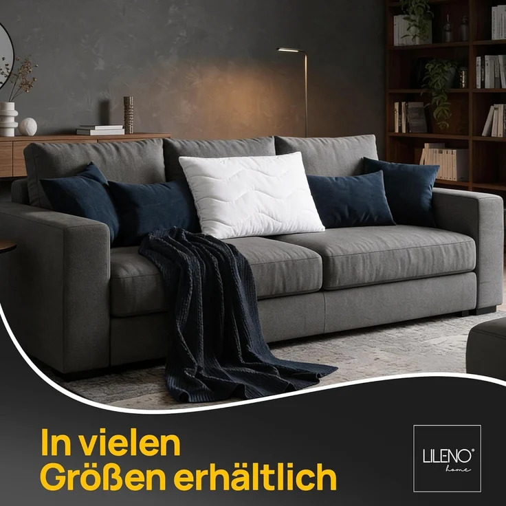 LILENO HOME Kopfkissen 30x40 (1er Set) – 95 °C waschbar, Oeko-Tex & Made in DE – Allergiker Kissen 30x40 für himmlischen Schlaf – Haut schmeichelndes & geruchsfreies Pillow – Bild 6