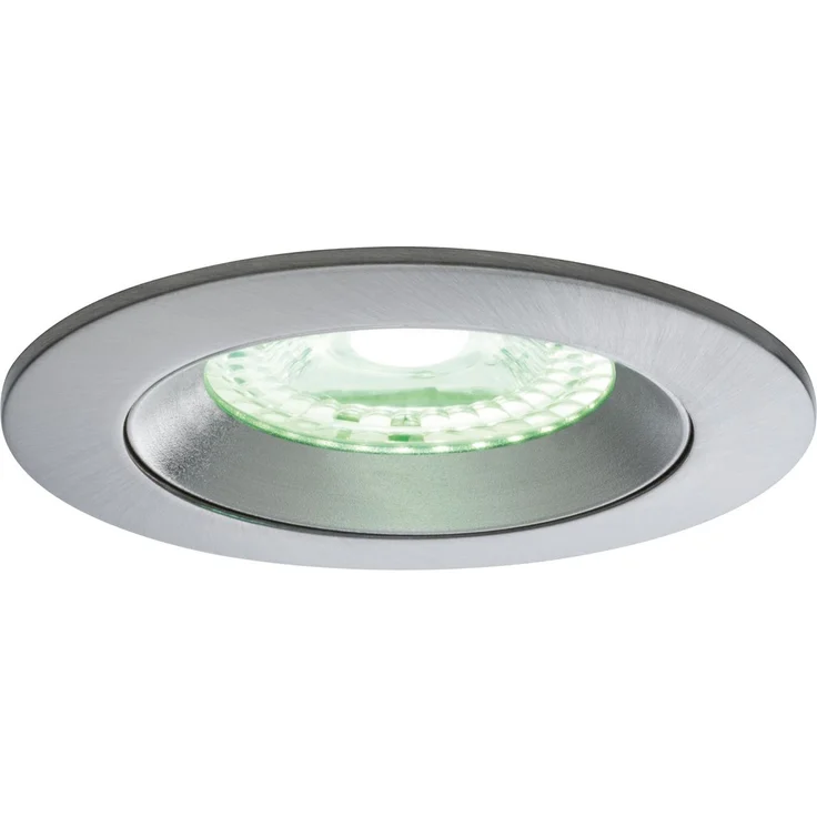 Paulmann SmartHome Zigbee Lens Einbauleuchten Set IP44 LED 3x4,8 W RGBW starr 230/24V 36W 80mm Chrom matt/Alu – Bild 4