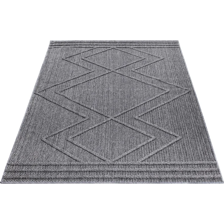 Outdoor Teppich Piero rechteckig - 120x170 cm - Grau – Bild 3