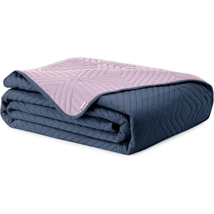 AmeliaHome Tagesdecke anthrazit Flieder 200x220 Bettüberwürf zweiseitig Ultrasonic Steppung Polyester Softa – Bild 5
