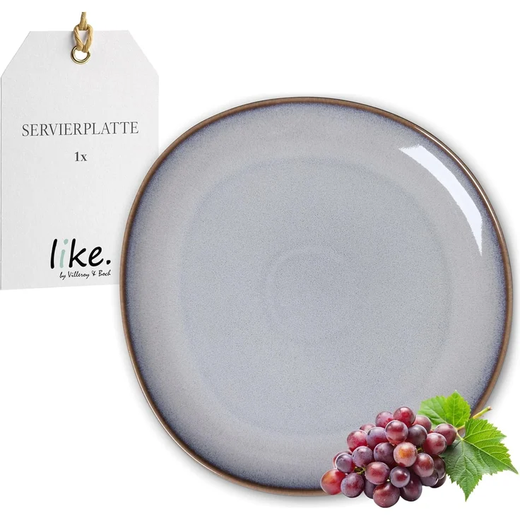 like. by Villeroy & Boch Lave beige Servierplatte ø 32 cm – Bild 1