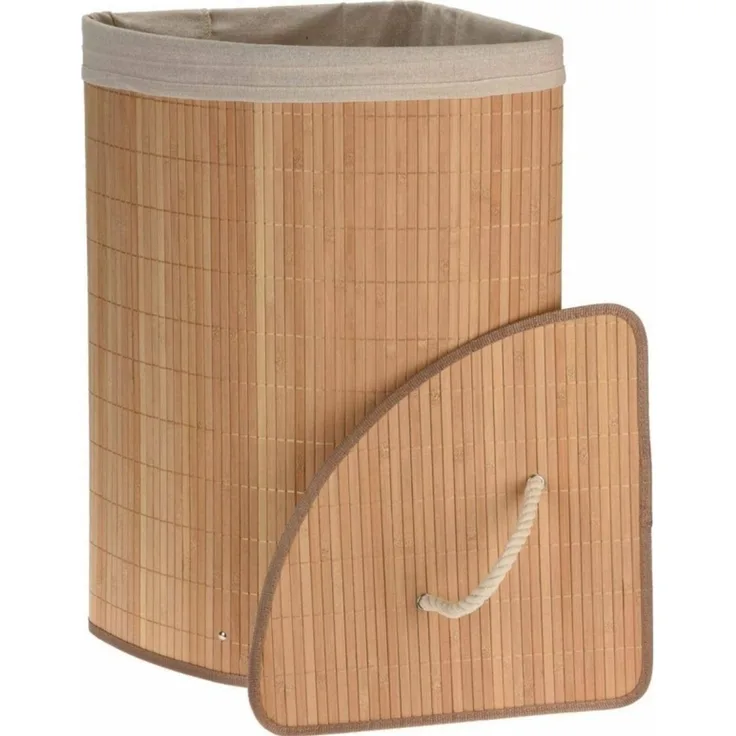 Storage Solutions Wäschekorb Ecke Wäschekorb Bambus braun