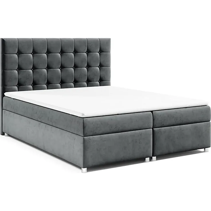 Best for Home Boxspringbett mit Bettkasten Trinity K-9 Bonellfederkern inkl. 7 cm Topper (140x200 160x200 180x200 200x200 cm), inkl. Lieferung bis in die Wohnung, TOP- Preis-Leistungs-Verhältnis