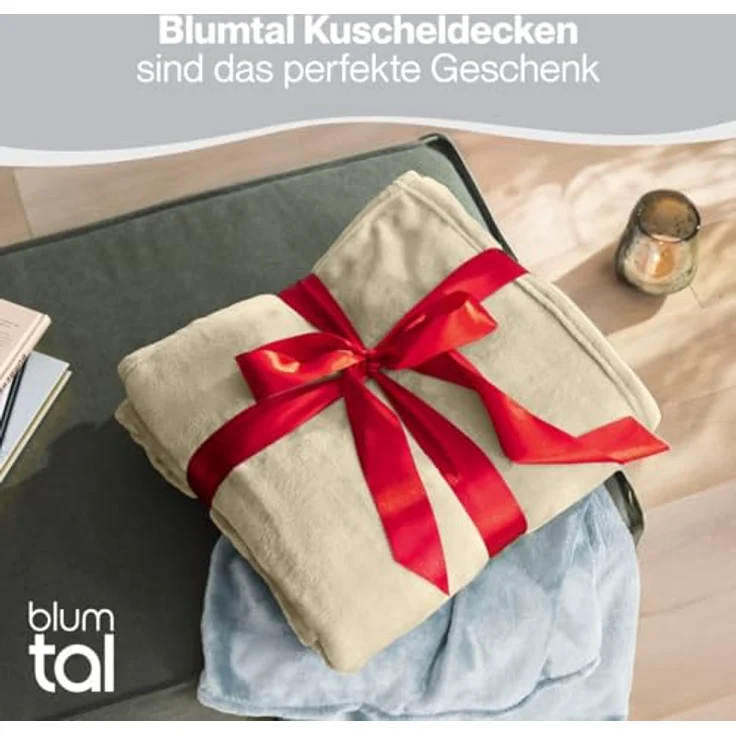 Wohndecke Kuschelige Fleecedecke, Oeko-Tex zertifizierte Decke, Blumtal – Bild 6