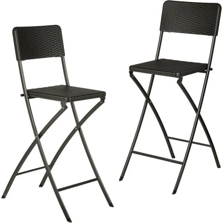 2er Set Barhocker Rattan – Bild 1