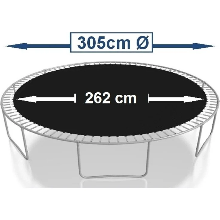 walexo Gartentrampolin Sprungtuch Ø 305 cm 72 Ösen (Federn 14,5 cm), (Sprungtuch inclusive Federspanner) – Bild 3