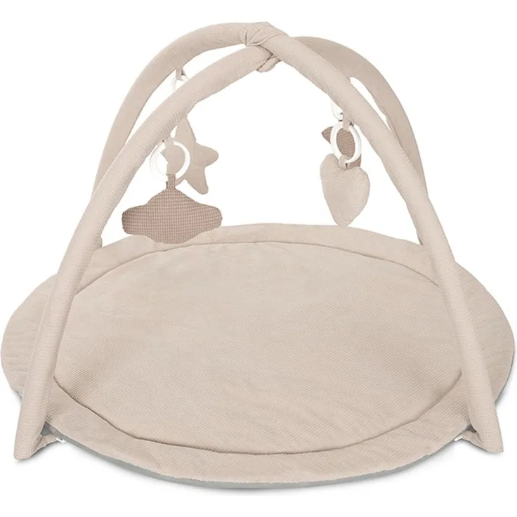 Lorelli Spielbogen Moments Rassel, Greifling, vier Spielzeugen zum Abnehmen beige