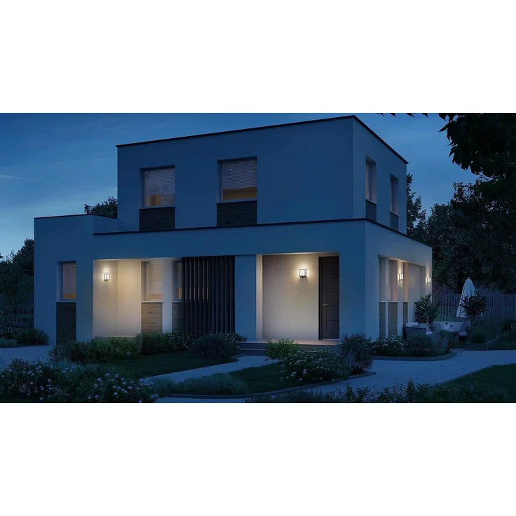 Steinel 'L 40 C' LED-Außenleuchte mit Aluminium-Gehäuse, Bluetooth, per App einstellbar, 12,9 W, 3000 K, Aluminum anthrazit, 20,1 x 10,5 x 22,9 cm – Bild 4