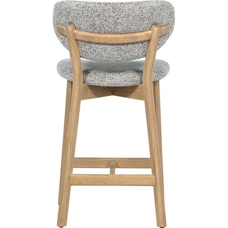 Barhocker Udar - Melange-Stoff Natur, Gestell Natur – Bild 3