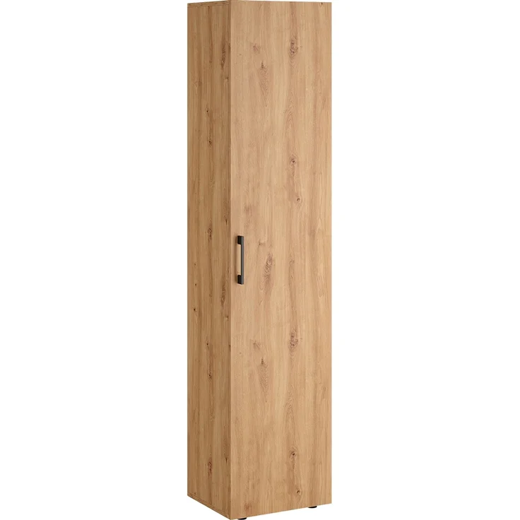 Bellamio 'Apol' Mehrzweckschrank schmal, Eichenoptik, 176x33x40 cm, Aktenschrank mit 5 Ablagefächern, Tür beidseitig montierbar – Bild 8