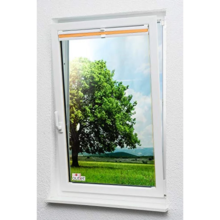 Lysel - Qualitätsplissee Crush Tageslicht apricot - Plissee in der Größe (BxH) 110cm * 130cm – Bild 7
